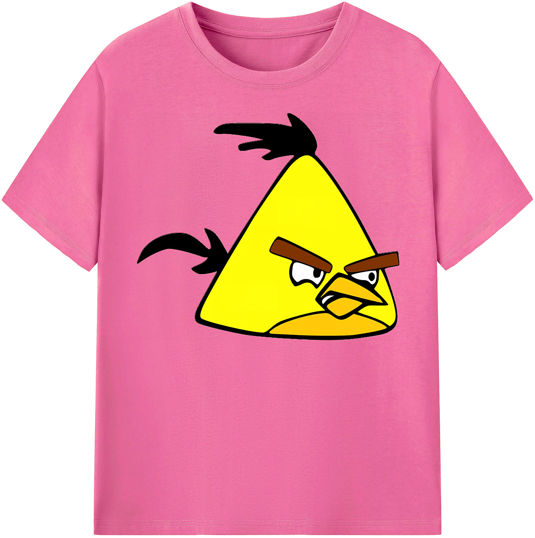 （画像用） Angry Birds アングリーバード レディースカジュアルプリントTシャツ（綿100％）